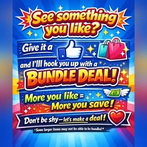 Bundle Deal Promotional Party Poster - Bright Blue Design